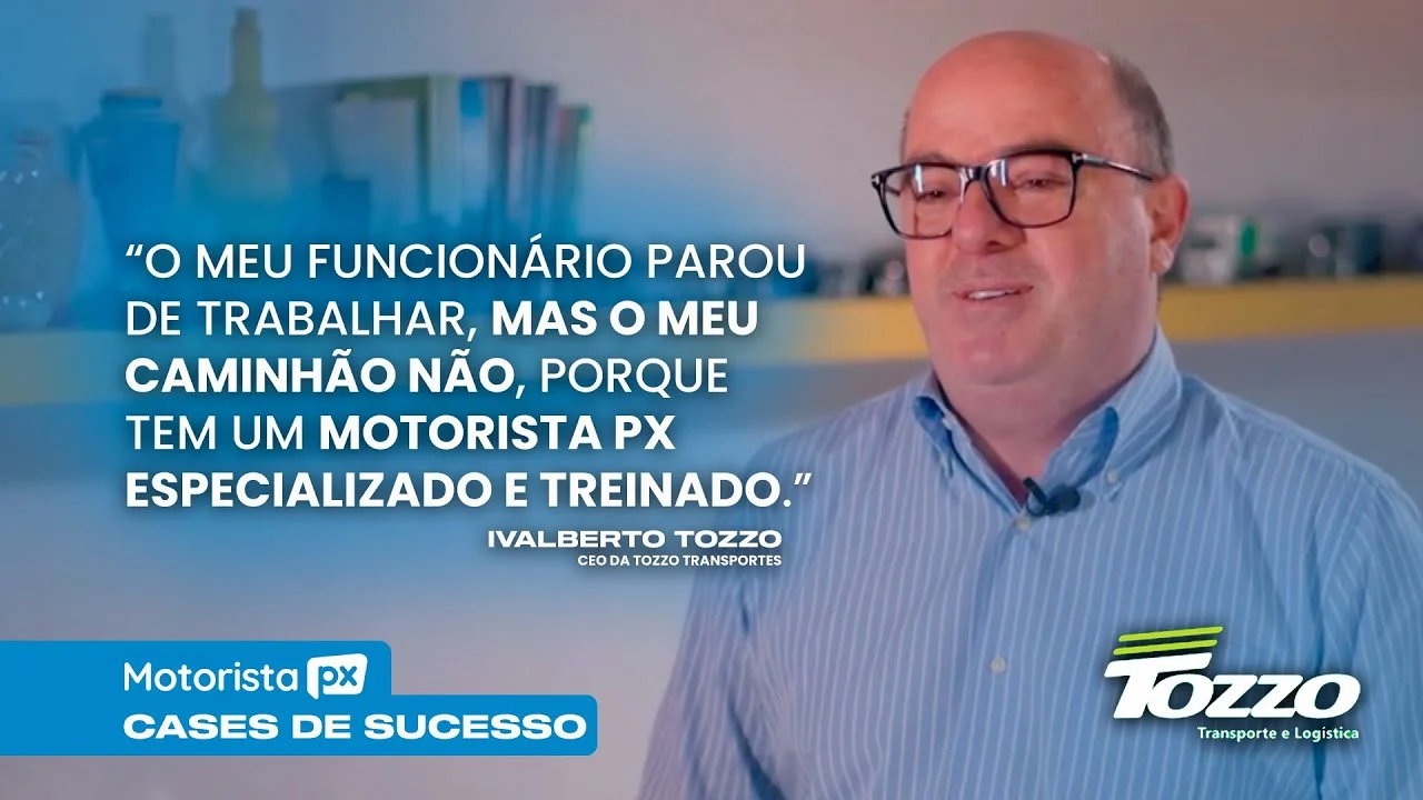 Ivalberto Tozzo, CEO da Tozzo Transportes, sobre a Motorista PX