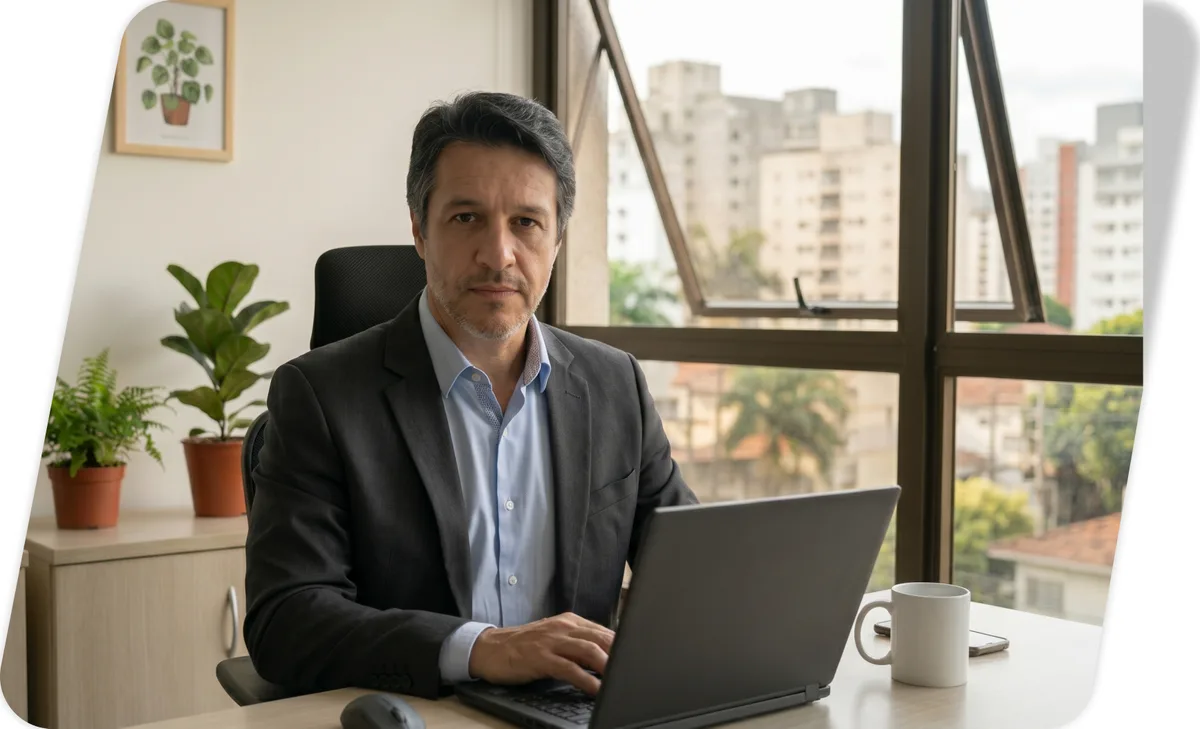 Gestor de logística usando a plataforma da Motorista PX
