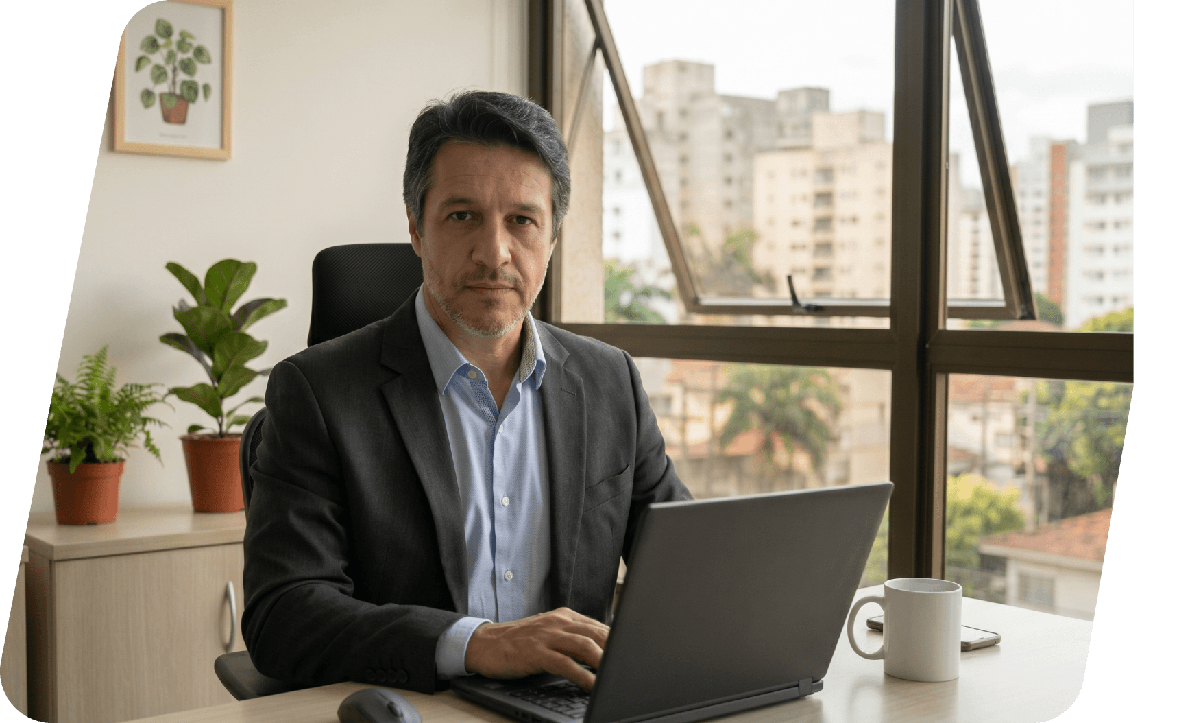 Gestor de logística usando a plataforma da Motorista PX
