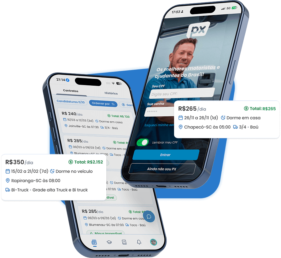 mockup iphone app motorista banners 1 Motorista PX